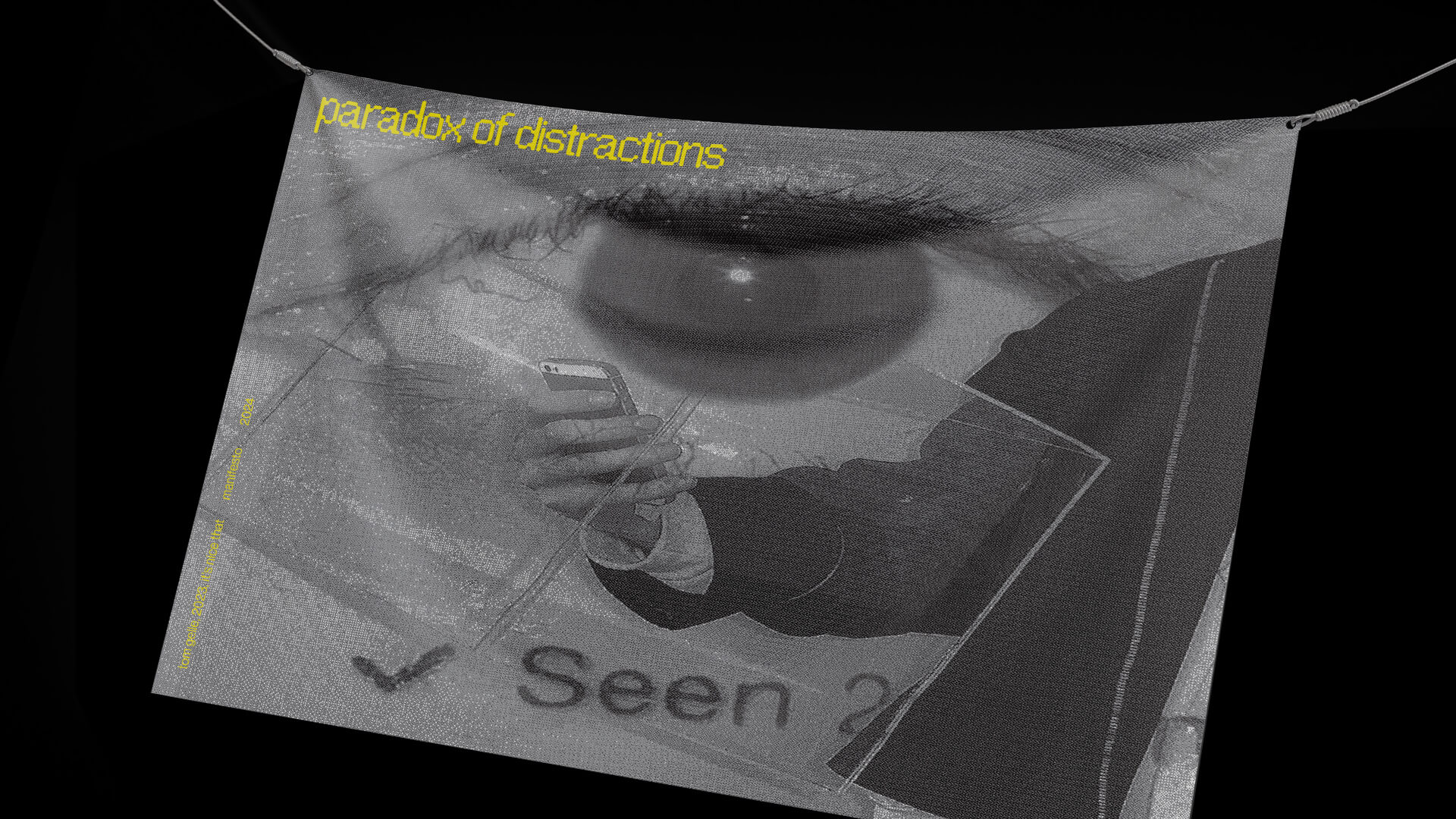 paradox of distractions manifesto flag